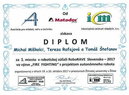 Diplom RoboRave 1