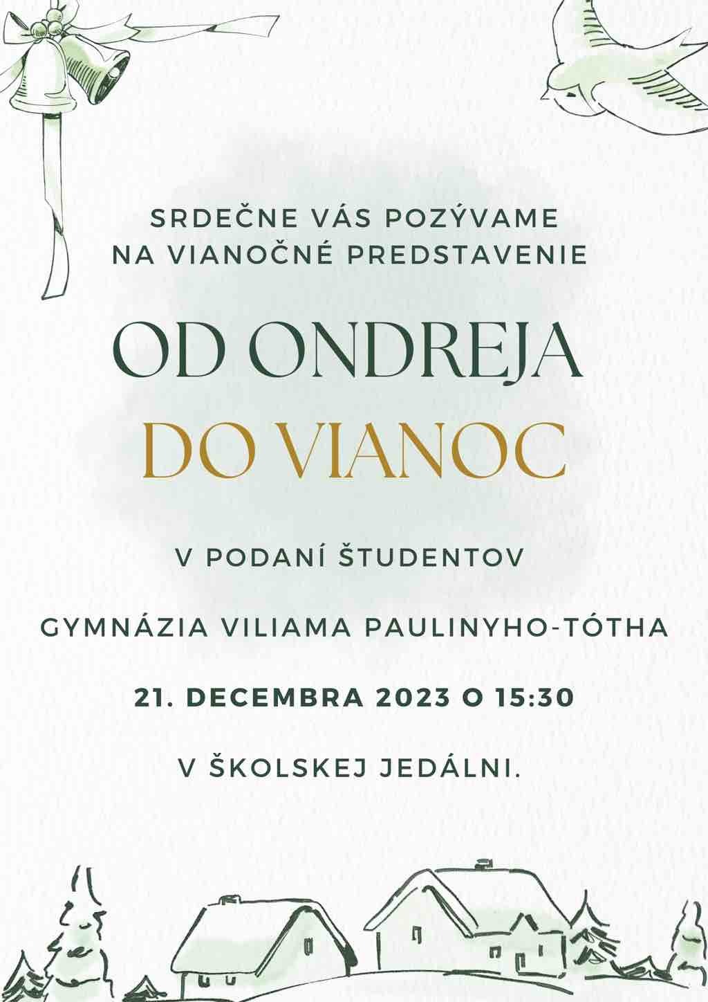 Vianočný program plagát